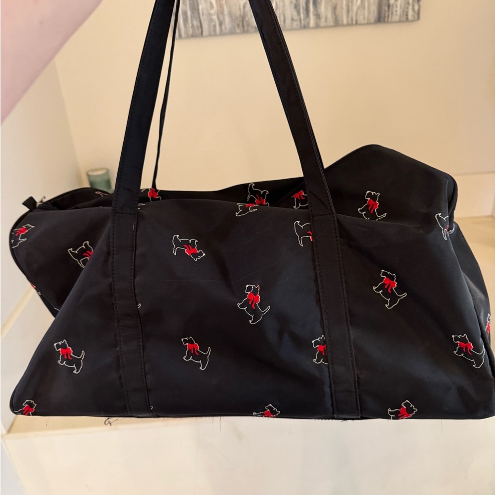 Scottish Terrier large duffle bag with accompanying smaller tote bag set - Picture 2 of 6